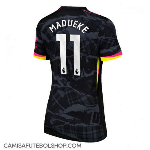 Camisa de time de futebol Chelsea Noni Madueke #11 Replicas 3º Equipamento Feminina 2024-25 Manga Curta